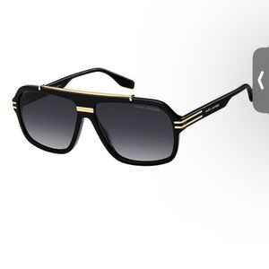 Marc Jacobs Black Sunglasses with Gold Detail